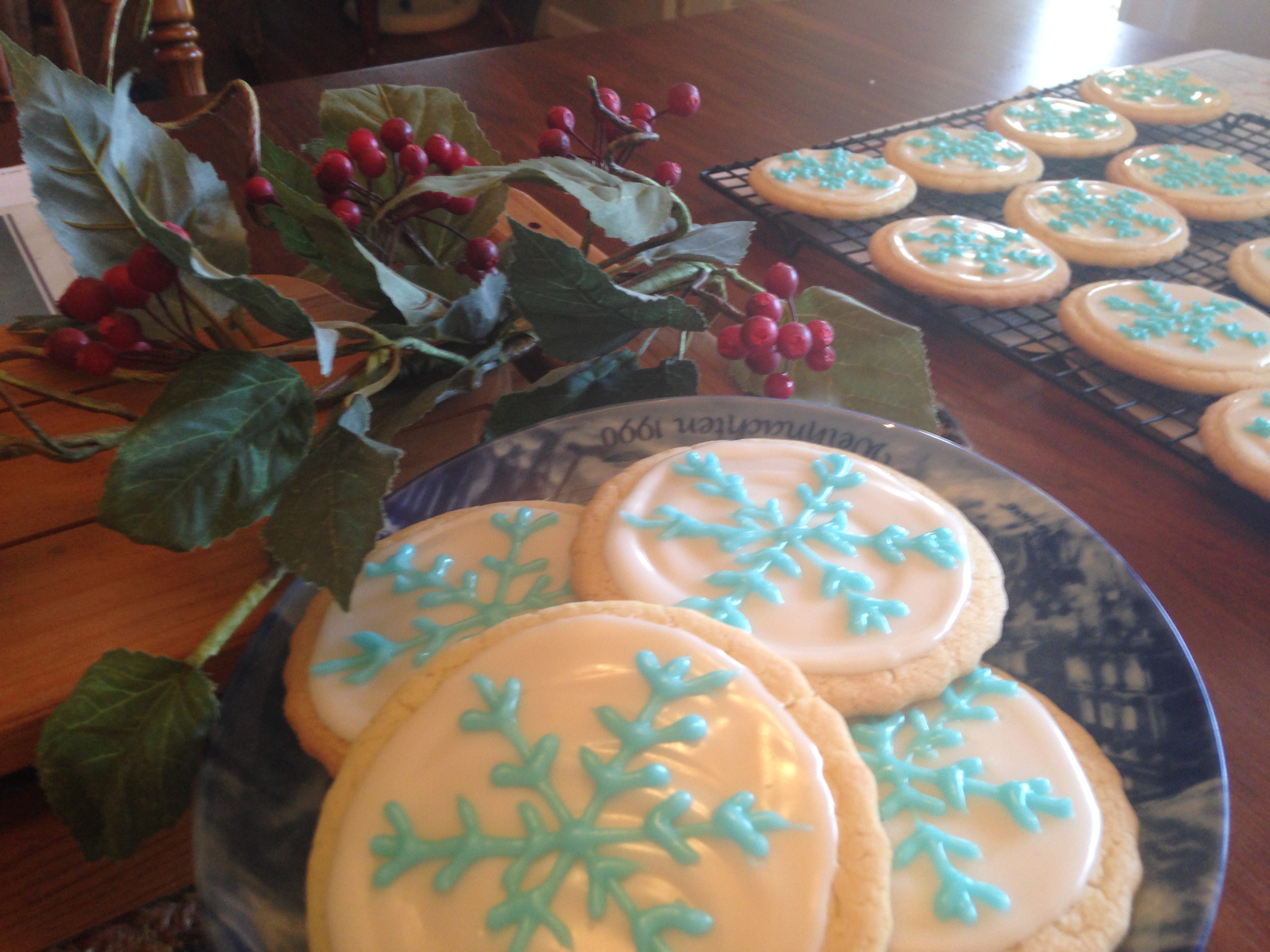 sugar cookie cutouts with royal icing